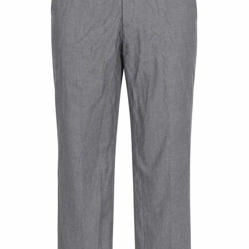 Preworn Mens Grey Polyester Dress Pants Trousers Size 36 in Regular Zip