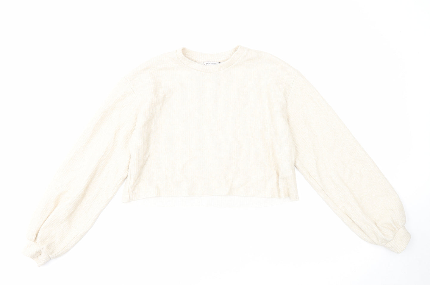 Clockhouse Womens Beige Viscose Pullover Sweatshirt Size XS Pullover