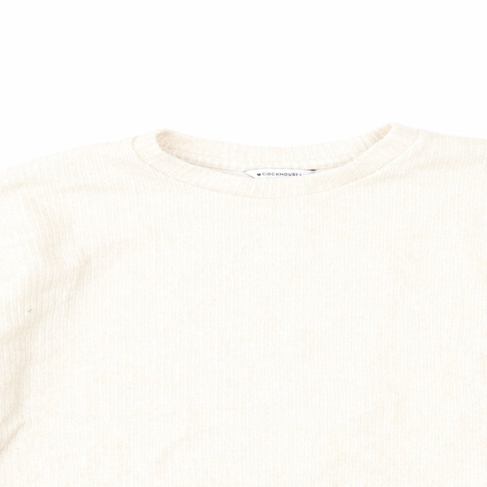 Clockhouse Womens Beige Viscose Pullover Sweatshirt Size XS Pullover