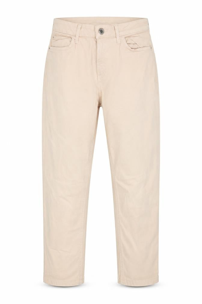 Marks and Spencer Womens Beige Cotton Straight Jeans Size 10 L21 in Regular Button