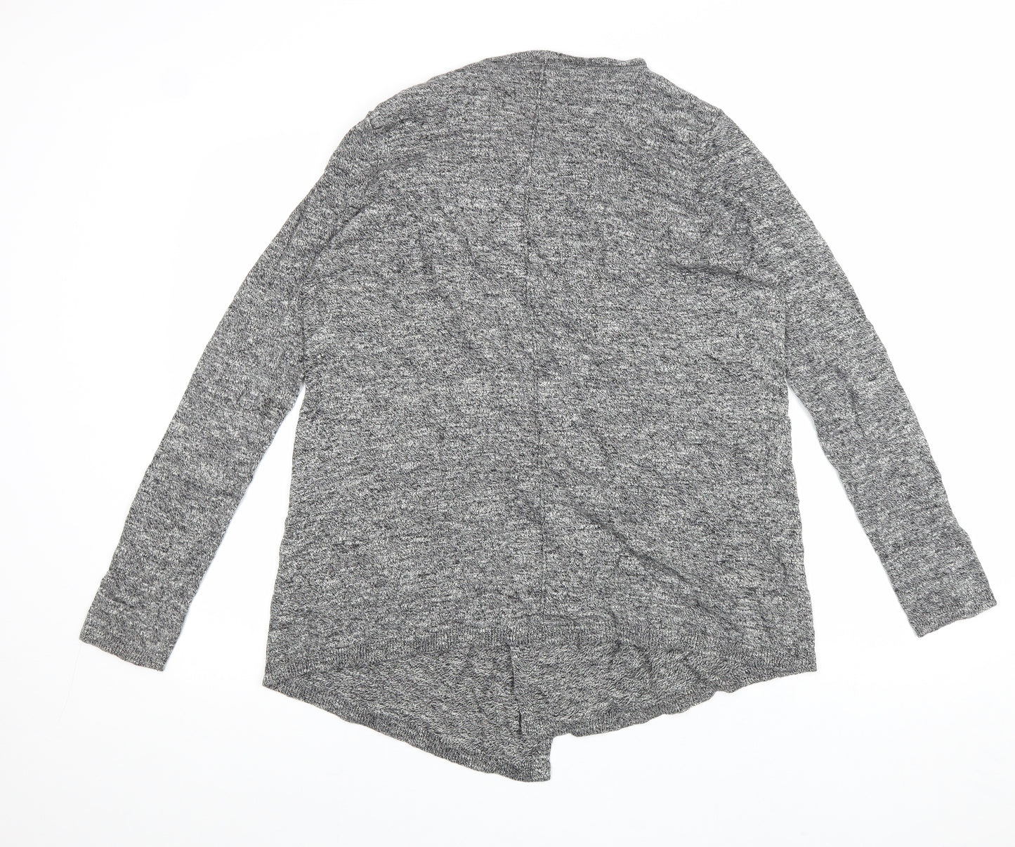 New Look Womens Grey Round Neck 100% Cotton Cardigan Jumper Size 10