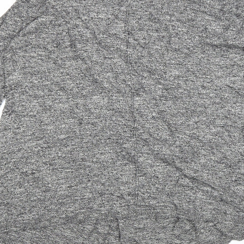 New Look Womens Grey Round Neck 100% Cotton Cardigan Jumper Size 10