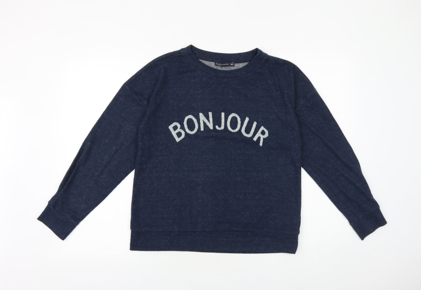 Marks and Spencer Womens Blue Viscose Pullover Sweatshirt Size 12 - Bonjour