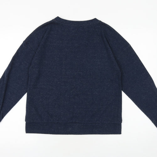 Marks and Spencer Womens Blue Viscose Pullover Sweatshirt Size 12 - Bonjour