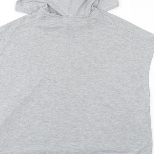 Cotton On Womens Grey Cotton Pullover Hoodie Size 2XS Pullover - Queen of coffee