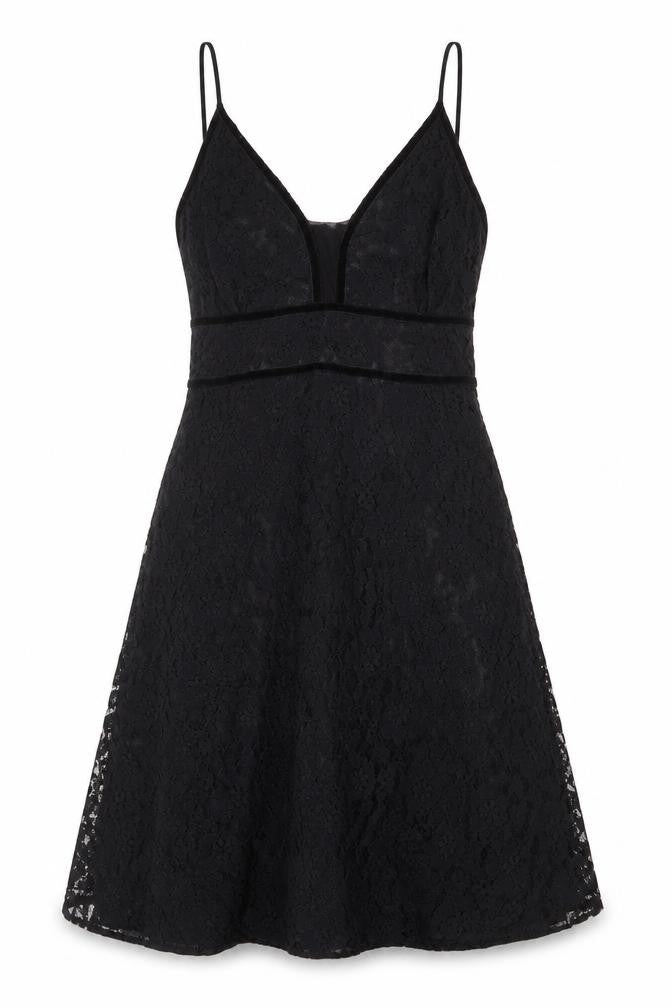 Gantos Womens Black Floral Viscose A-Line Size 8 V-Neck Zip
