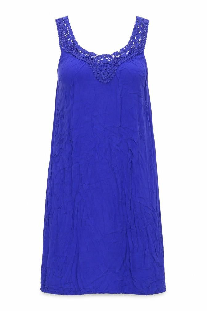 Pia Rossini Womens Blue Viscose A-Line Size S Scoop Neck Pullover - Size S-M
