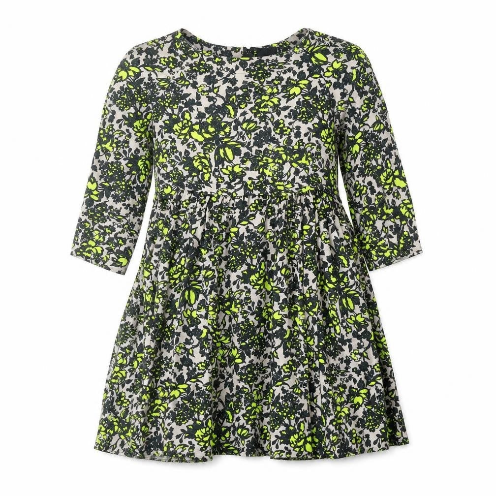 ASOS Womens Green Geometric Viscose A-Line Size 10 Round Neck Zip