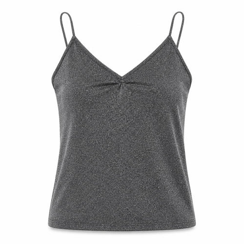 Topshop Womens Black Polyester Camisole Tank Size 10 V-Neck