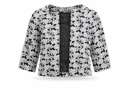Front view of Marks & Spencer women’s black jacket blazer, size UK 10