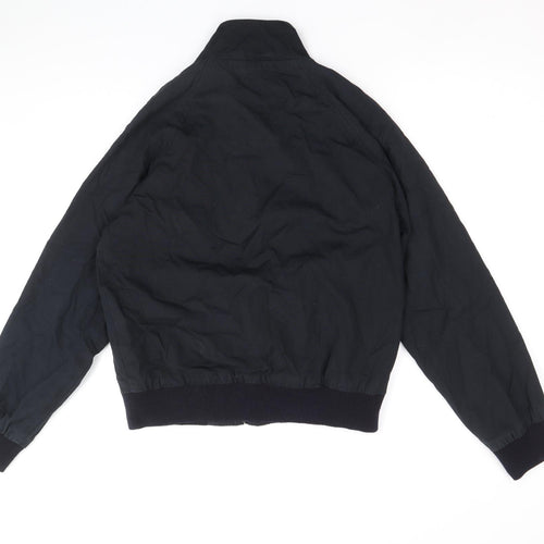 Ben Sherman Mens Black Bomber Jacket Jacket Size S Zip