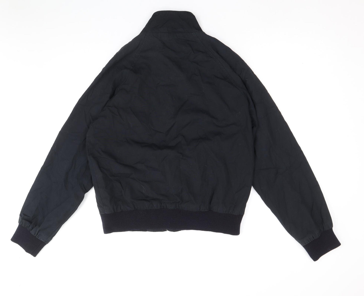 Ben Sherman Mens Black Bomber Jacket Jacket Size S Zip