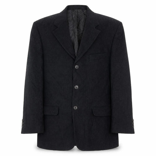 Front view of Marks & Spencer men’s blue cotton jacket blazer, size 40, regular