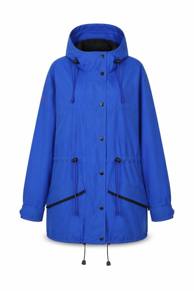 Front view of Vanderbilt women’s blue jacket, size UK 6, zip -, size UK 6-8