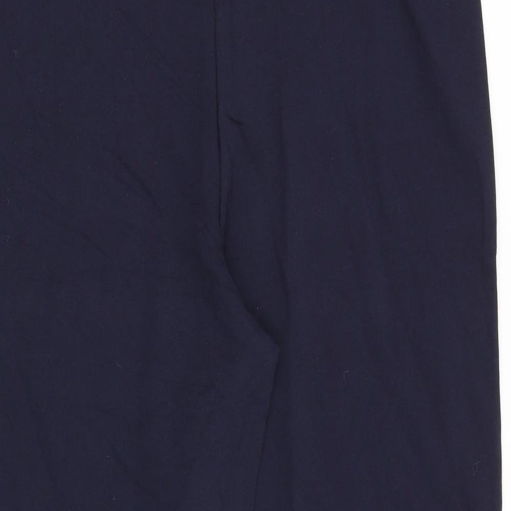 Marks and Spencer Womens Blue Cotton Capri Leggings Size 16 Regular