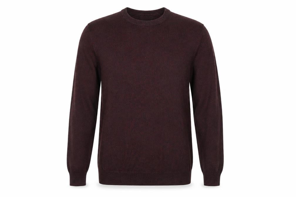 Debenhams Mens Purple Round Neck Acrylic Pullover Jumper Size S Long Sleeve