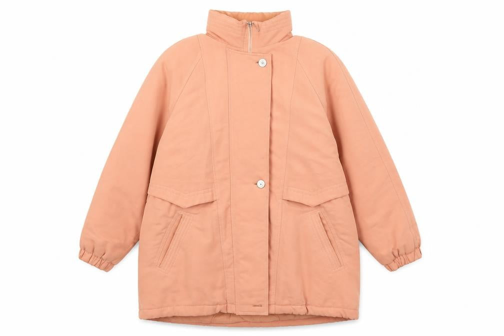 Marks and Spencer Womens Orange Anorak Coat Size 10 Zip