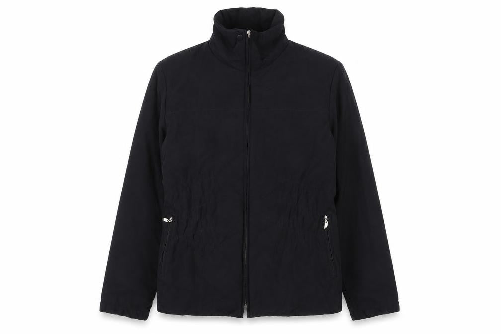 Front view of Klass women’s black jacket, size M, zip