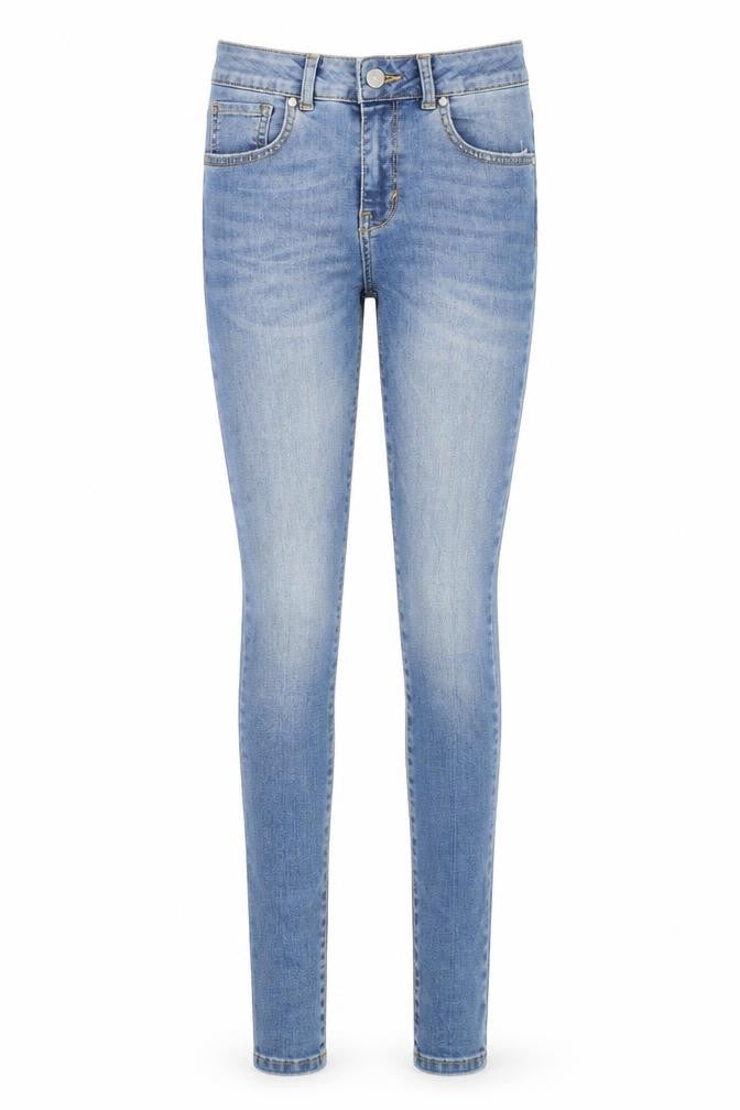 Never Denim Womens Blue Cotton Skinny Jeans Size XS Regular Zip