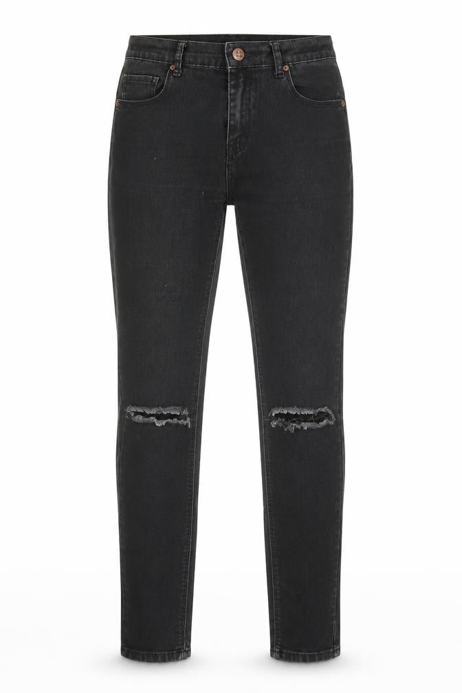 Insight Womens Black Cotton Skinny Jeans Size 8 Regular Zip