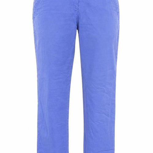 TOM TAILOR Womens Purple Cotton Chino Trousers Size 8 Regular Zip