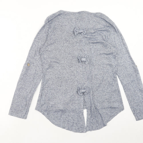 Izabelle London Womens Blue Crew Neck Viscose Pullover Jumper Size 8 Pullover