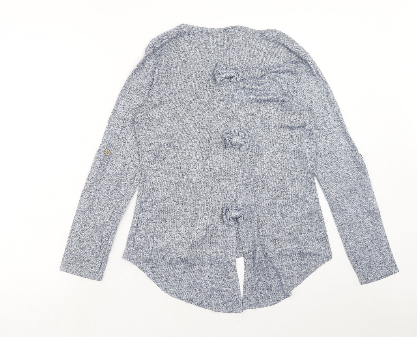 Izabelle London Womens Blue Crew Neck Viscose Pullover Jumper Size 8 Pullover