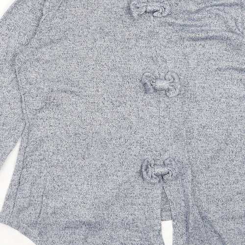 Izabelle London Womens Blue Crew Neck Viscose Pullover Jumper Size 8 Pullover