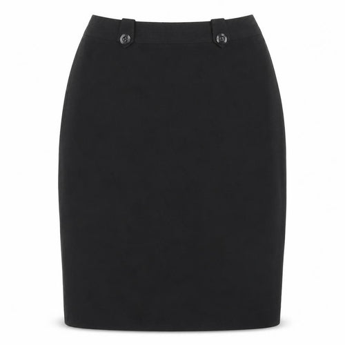 Simply Be Womens Black Polyester Straight & Pencil Skirt Size 12 Zip