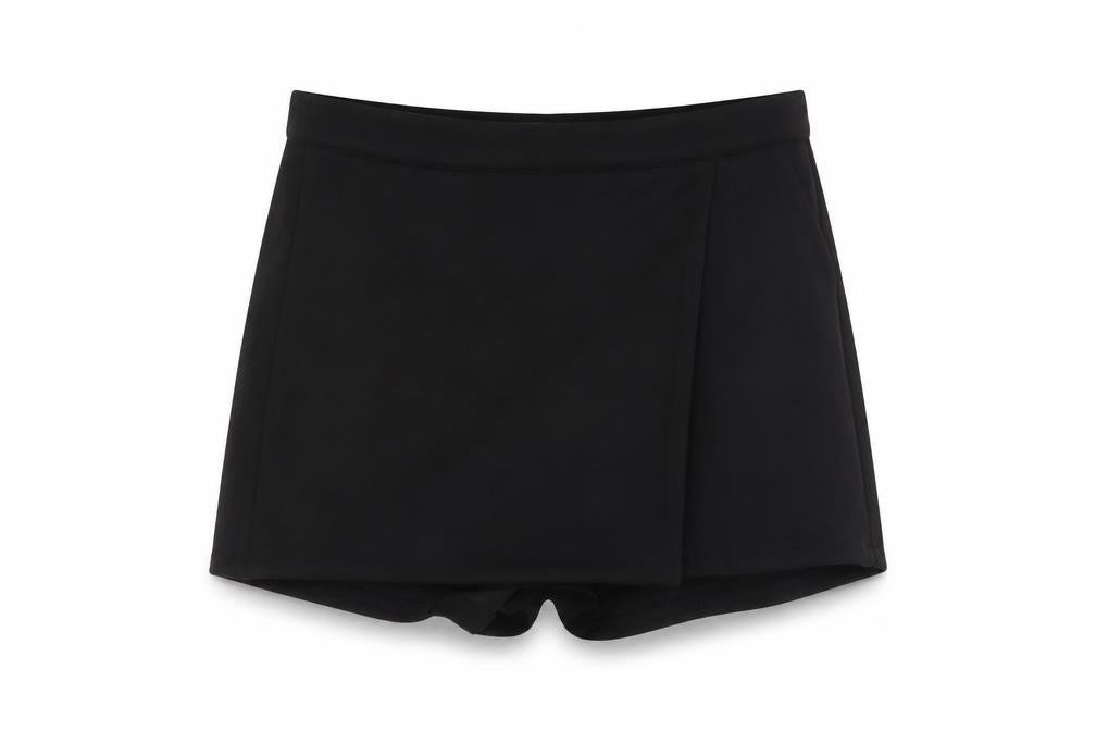 Missguided Womens Black Polyester Hot Pants Shorts Size 8 L3 in Regular Zip