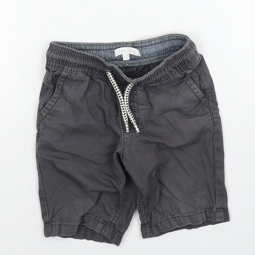 Blue Zoo Boys Grey Cotton Cargo Trousers Size 18-24 Months Drawstring