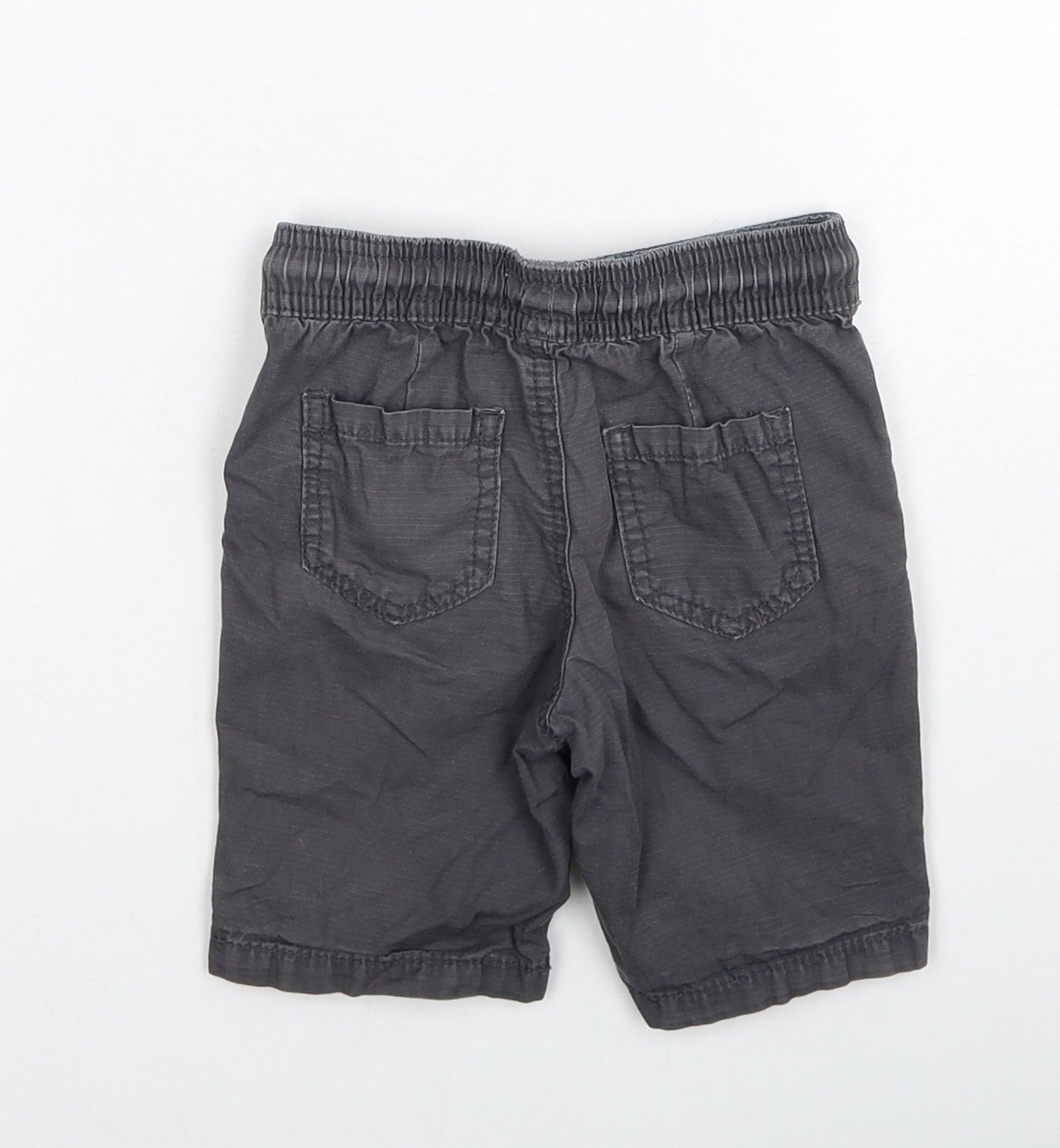 Blue Zoo Boys Grey Cotton Cargo Trousers Size 18-24 Months Drawstring