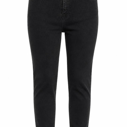 Denim Essentials Womens Black Cotton Skinny Jeans Size 10 Regular Zip