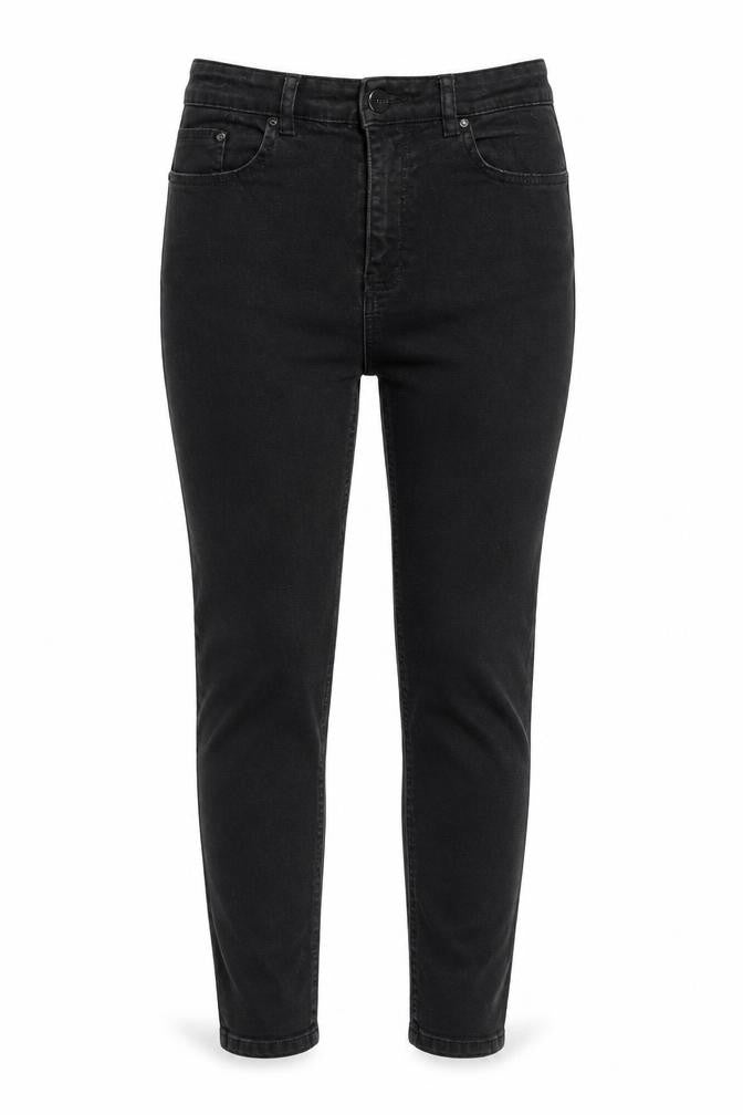 Denim Essentials Womens Black Cotton Skinny Jeans Size 10 Regular Zip