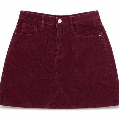 Denim & Co. Womens Purple Cotton A-Line Skirt Size 8 Zip