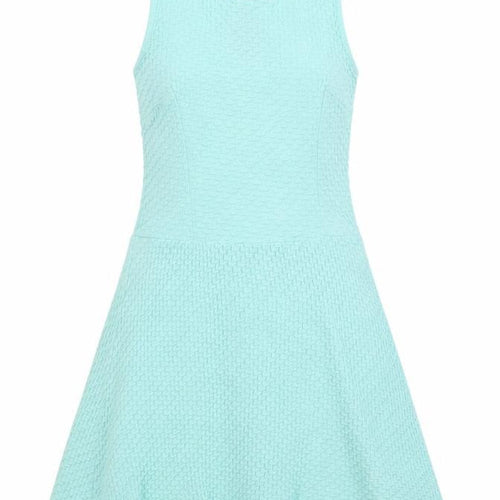 Divided Womens Blue Cotton A-Line Size 6 Scoop Neck Zip