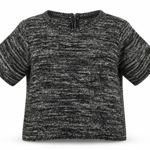 Warehouse Womens Black Scoop Neck Cotton Pullover Jumper Size 14