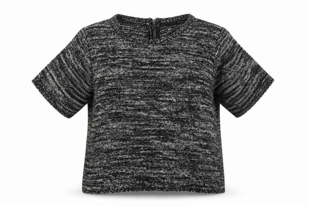 Warehouse Womens Black Scoop Neck Cotton Pullover Jumper Size 14