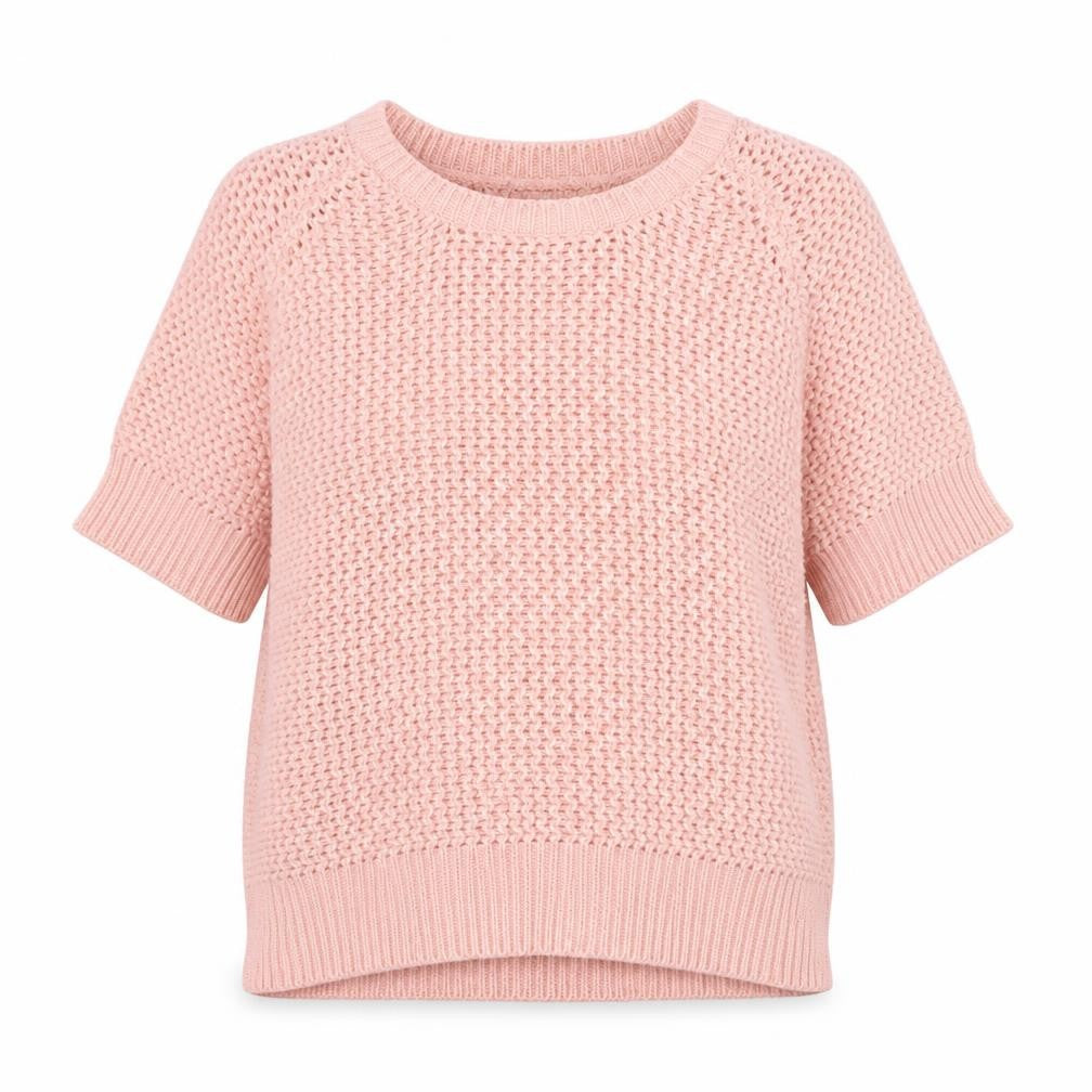 Originals Womens Pink Scoop Neck Acrylic Pullover Jumper Size M