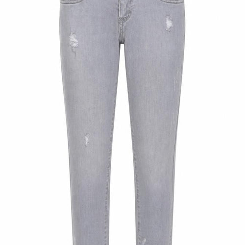 Denim & Co. Womens Grey Cotton Skinny Jeans Size 6 Regular Zip