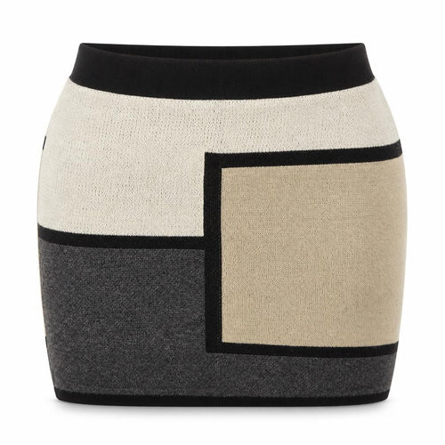 Amazing Grace Womens Beige Acrylic Bandage Skirt Size L