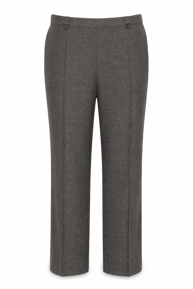 Preworn Womens Brown Cotton Trousers Size 36 in Regular Zip