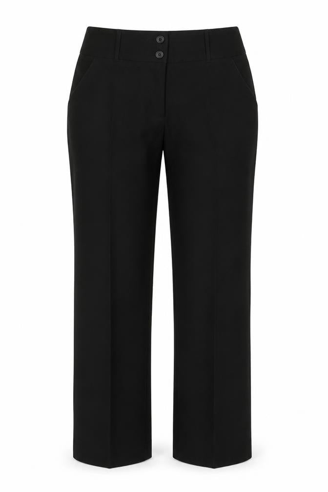Intuition Womens Black Polyester Trousers Size 12 Regular Zip