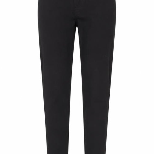 Dammed Delux Womens Black Cotton Trousers Size 12 Regular Zip