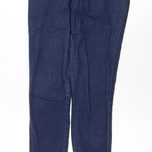 Amisu Womens Blue Cotton Skinny Jeans Size 8 Regular Zip