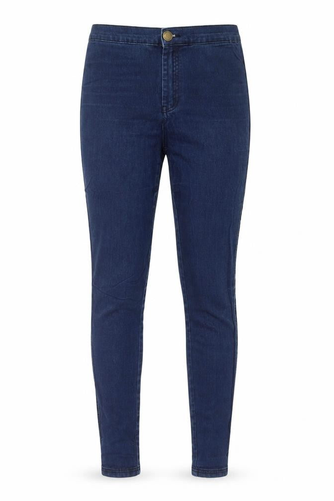 Amisu Womens Blue Cotton Skinny Jeans Size 8 Regular Zip