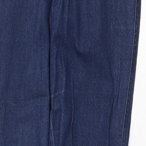 Amisu Womens Blue Cotton Skinny Jeans Size 8 Regular Zip