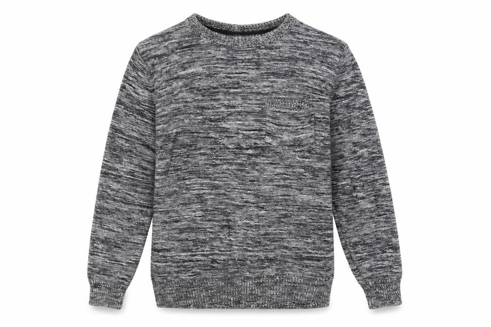 Divided by H&M Mens Black Round Neck Cotton Pullover Jumper Size M Long Sleeve