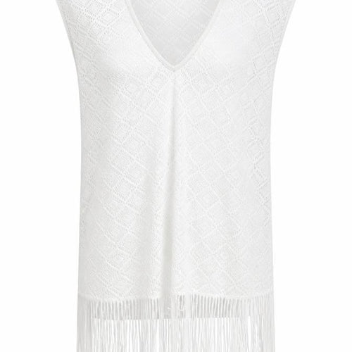 Boutique Womens White Polyester Cover Up Size S - Beach cover up