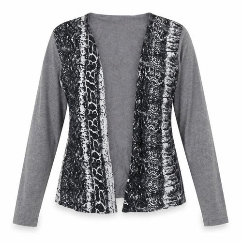 Casamia Womens Grey V-Neck Viscose Cardigan Jumper Size S